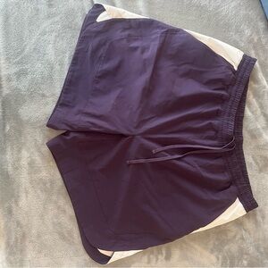 Peloton Men’s Athletic Shorts - Purple and White - Large